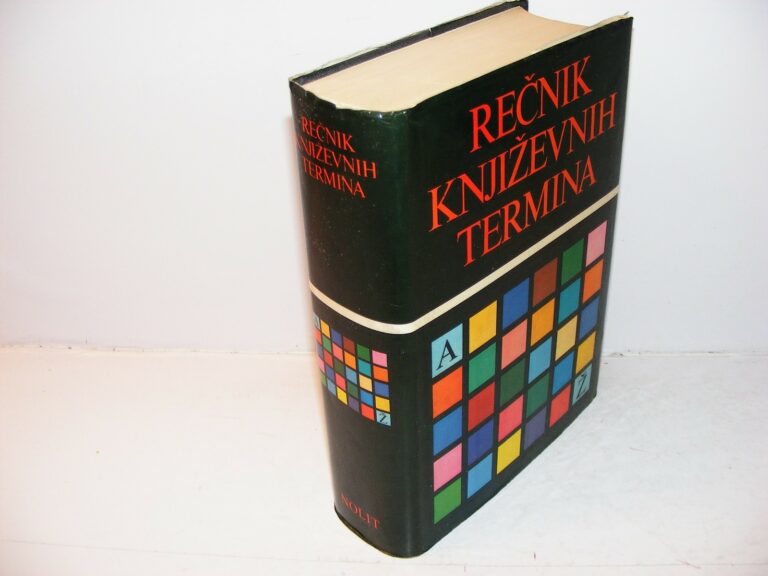 REČNIK KNJIŽEVNIH TERMINA