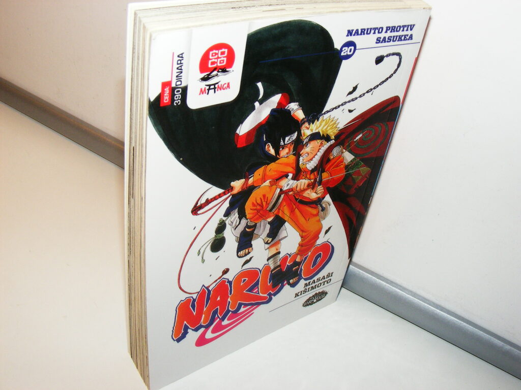 Naruto protiv Sasukea Masaši Kišimoto, Manga